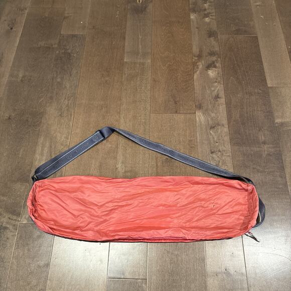 Lululemon Pink Polyester Yoga Mat Bag 30x8" Crossbody Strap - Writing/Marks - Picture 1 of 4